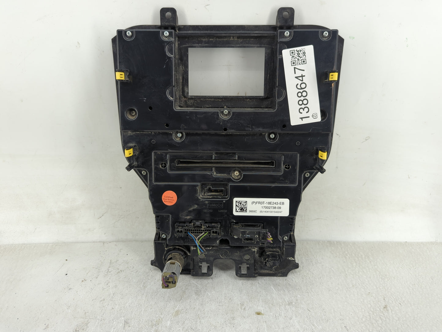 2016 Ford Mustang Climate Control Module Temperature AC/Heater Replacement P/N:FR3T-18E243-EB Fits OEM Used Auto Parts - Oem