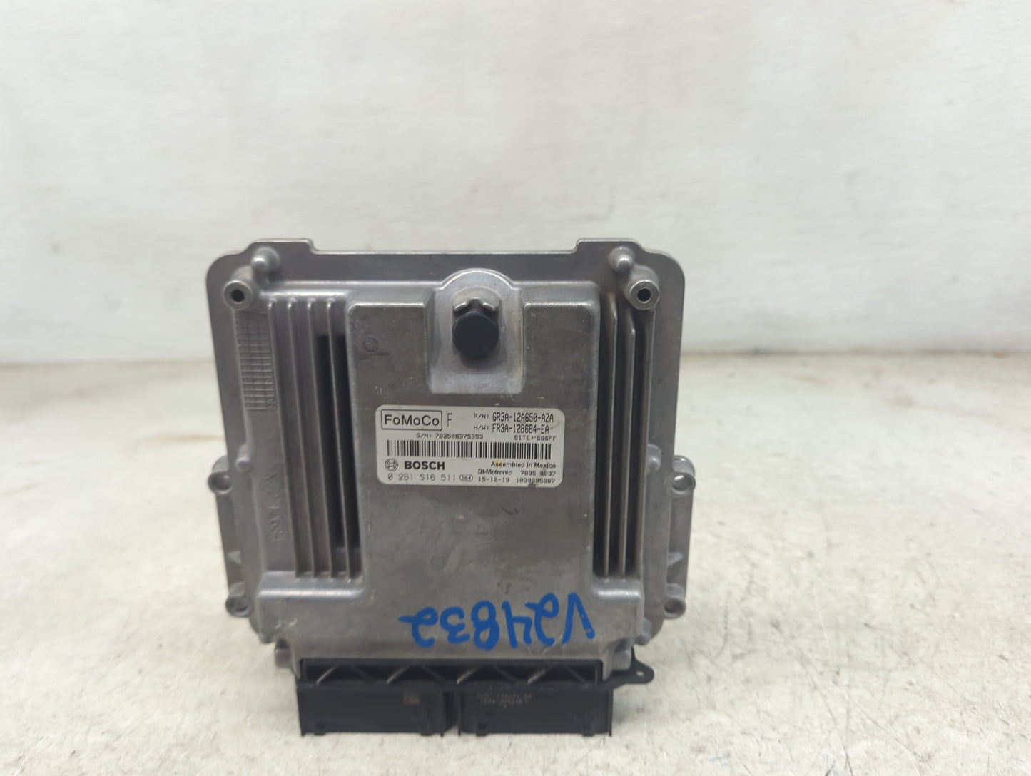 2015-2017 Ford Mustang PCM Engine Control Computer ECU ECM PCU OEM P/N:GR3A-12A650-AZA FR3A-12B684-EA Fits OEM Used Auto Par