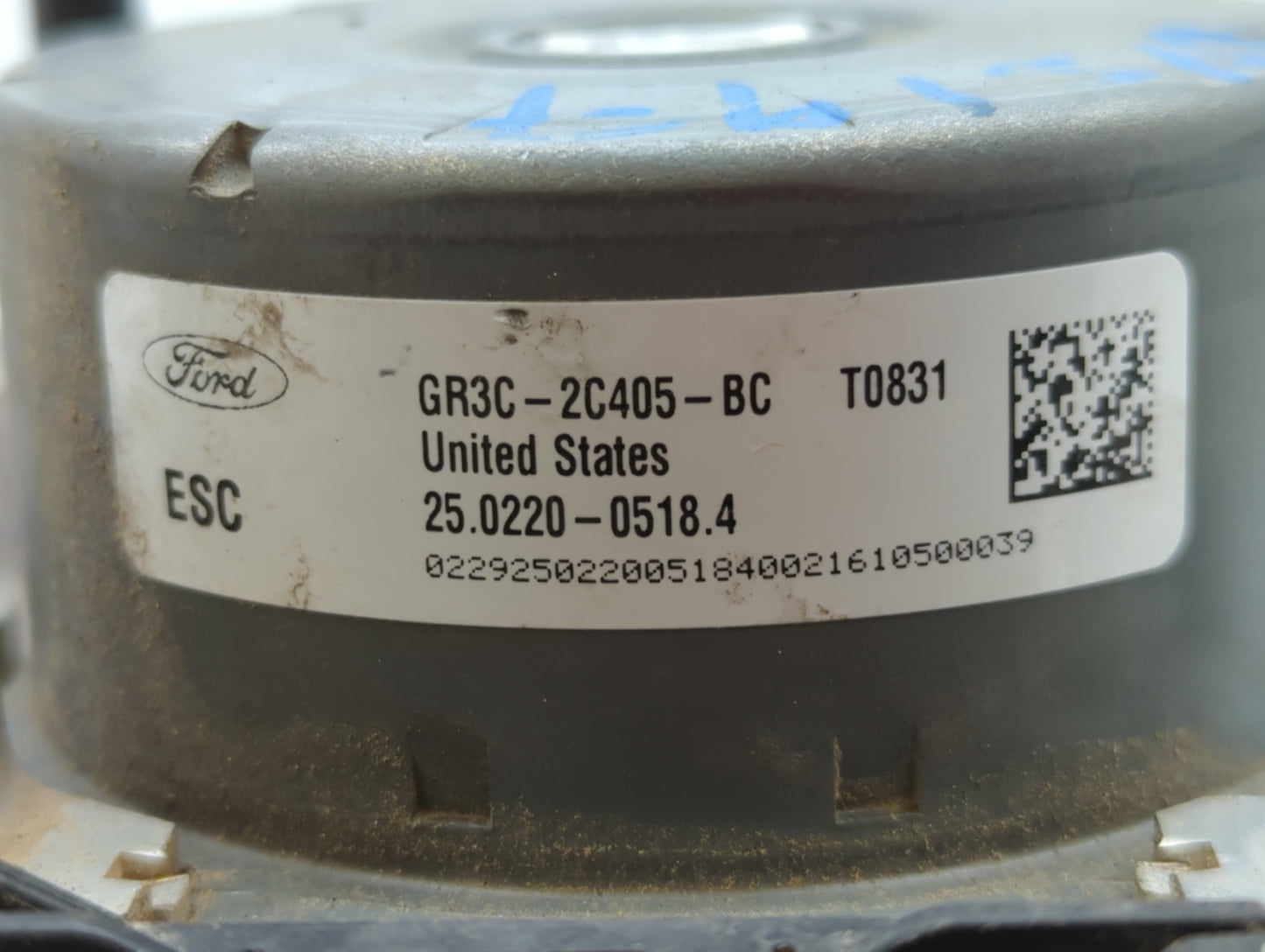 2015-2018 Ford Mustang ABS Pump Control Module Replacement P/N:GR3C-2C405-BD FR3C-2C405-BE Fits Fits 2015 2016 2017 2018 OEM