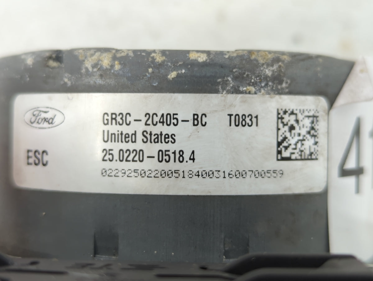 2015-2020 Ford Mustang Anti-Lock Brake ABS Pump Module Actuator OEM P/N:GR3C-2C405-BB GR3C-2C405-BD Fits OEM Used Auto Parts