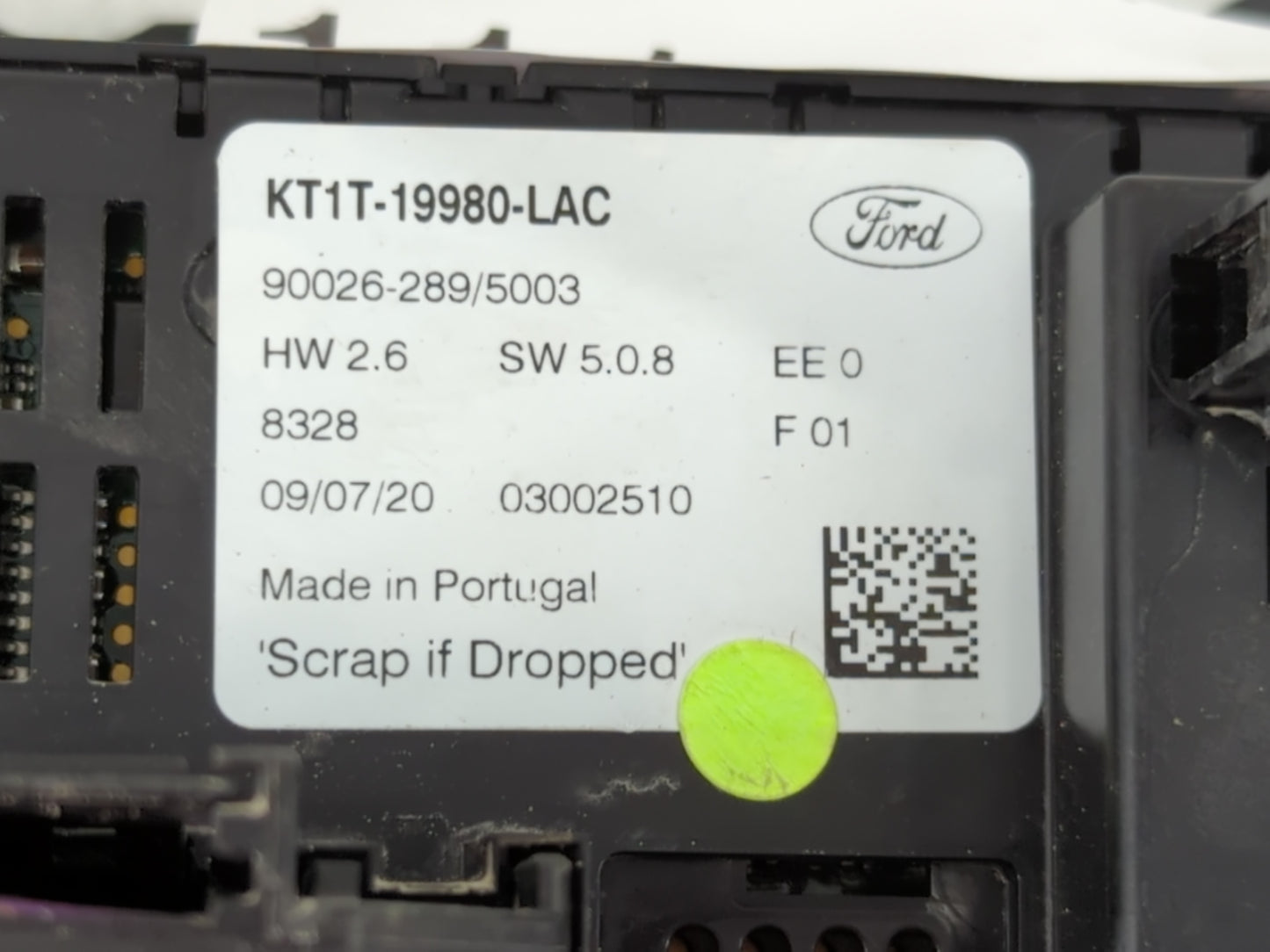 2016-2018 Ford Transit Climate Control Module Temperature AC/Heater Replacement P/N:KT1T-19980-LAC Fits Fits 2016 2017 2018
