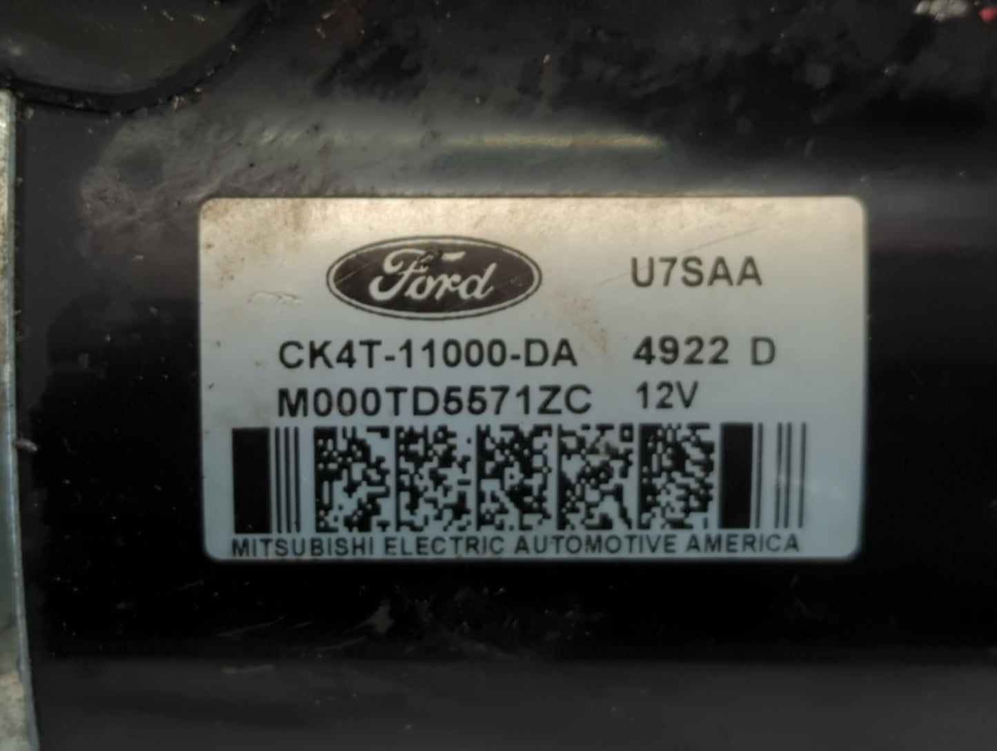 2015-2020 Ford Transit-250 Car Starter Motor Solenoid OEM P/N:M000TD5571ZC CK4T-11000-DA Fits Fits 2015 2016 2017 2018 2019