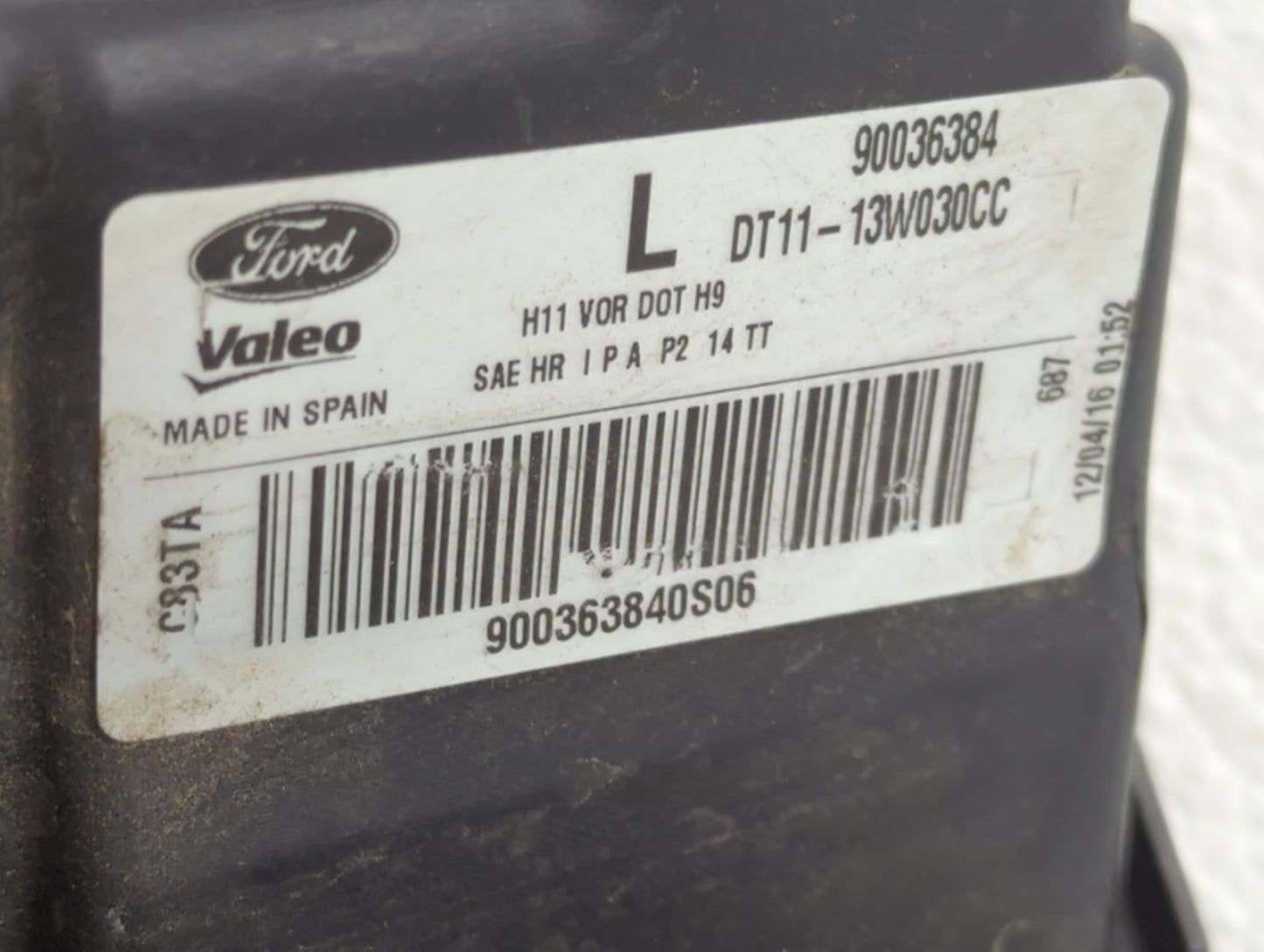 2014-2018 Ford Transit Connect Driver Left Oem Head Light Headlight Lamp - Oemusedautoparts1.com