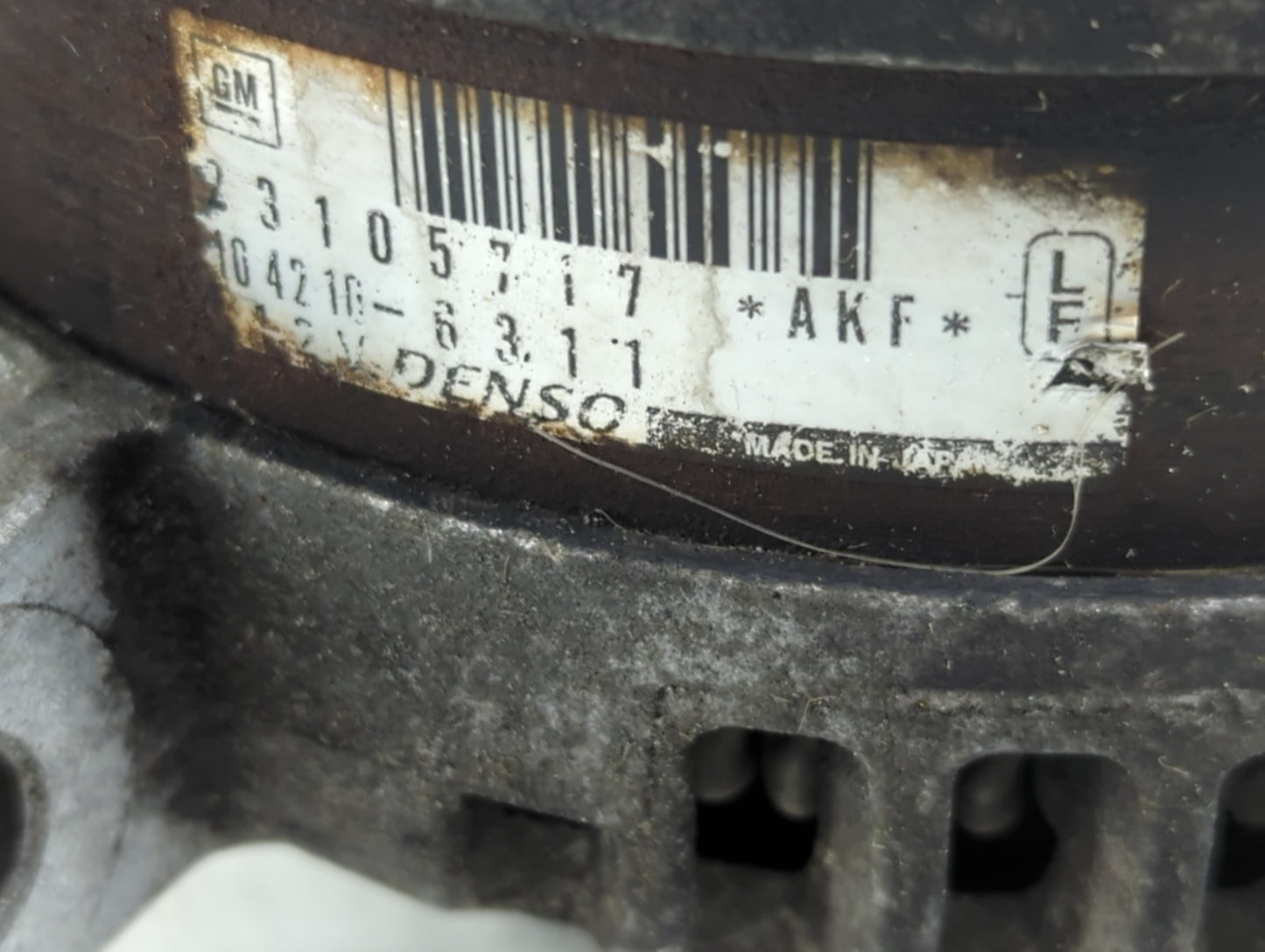 2013-2017 Gmc Acadia Alternator Replacement Generator Charging Assembly Engine OEM P/N:104210-6311 23105717 Fits OEM Used Au