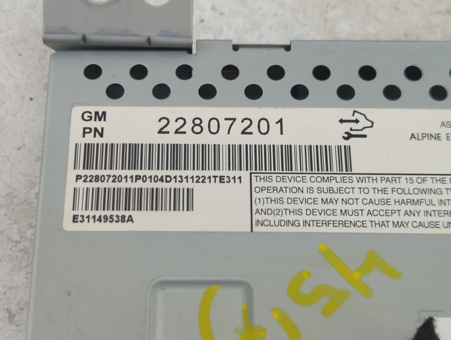 2012-2017 Gmc Terrain Information Display Screen - Oemusedautoparts1.com