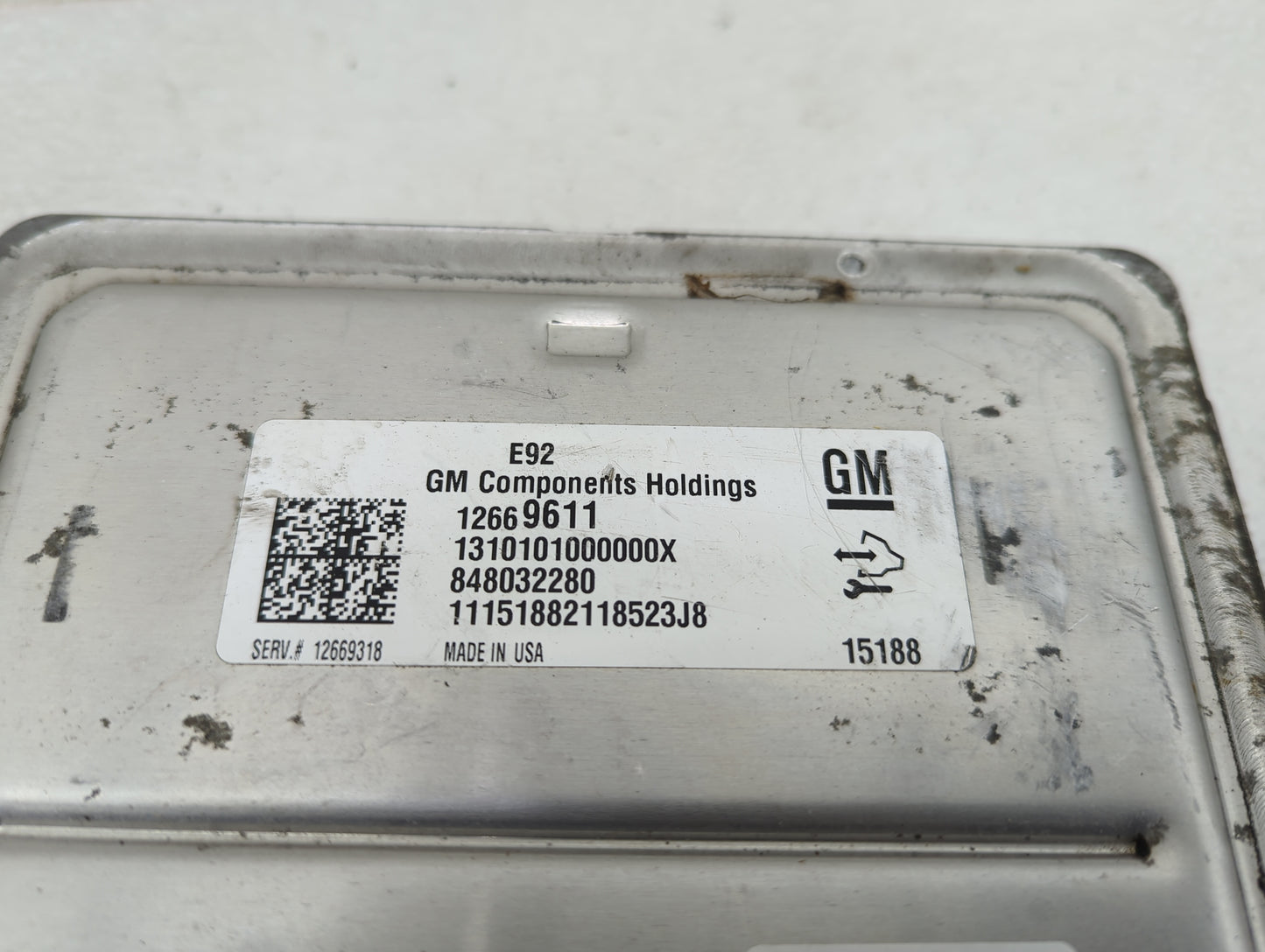 2016 Gmc Yukon Xl 1500 PCM Engine Control Computer ECU ECM PCU OEM P/N:12669611 Fits Fits 2014 2015 OEM Used Auto Parts - Oe
