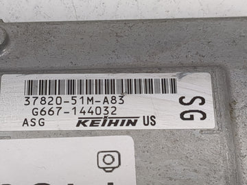 2016 Honda Hr-V PCM Engine Control Computer ECU ECM PCU OEM P/N:37820-51M-A83 G667-144032 Fits OEM Used Auto Parts
