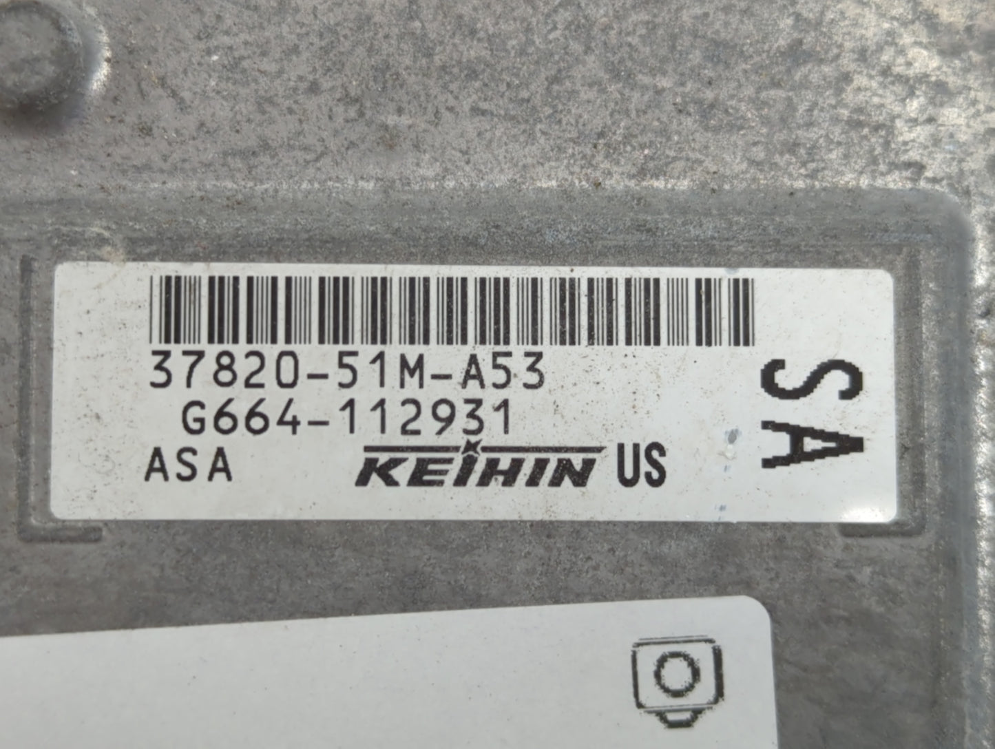 2016 Honda Hr-V PCM Engine Control Computer ECU ECM PCU OEM P/N:37820-51M-A53 Fits OEM Used Auto Parts - Oemusedautoparts1.c
