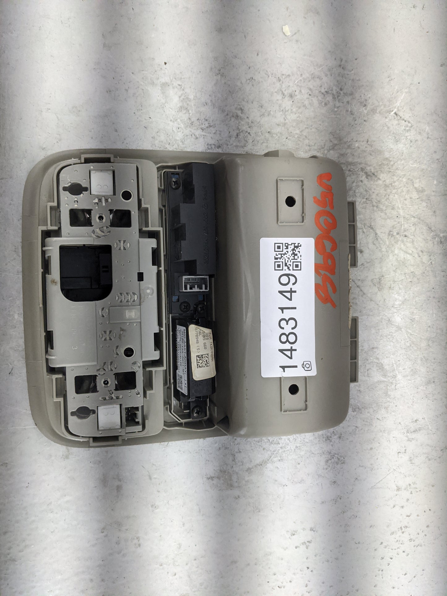 2011-2017 Honda Odyssey Overhead Console W/rear Climate Control Tan - Oemusedautoparts1.com
