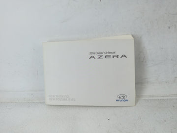 2016 Hyundai Azera Owners Manual Book Guide P/N:G3V0-EU590 OEM Used Auto Parts