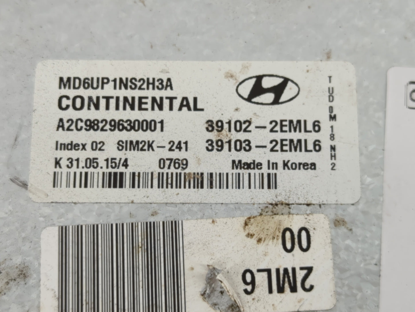 2014-2016 Hyundai Elantra PCM Engine Control Computer ECU ECM PCU OEM P/N:39102-2EML6 39101-2EMB6 Fits Fits 2014 2015 2016 O