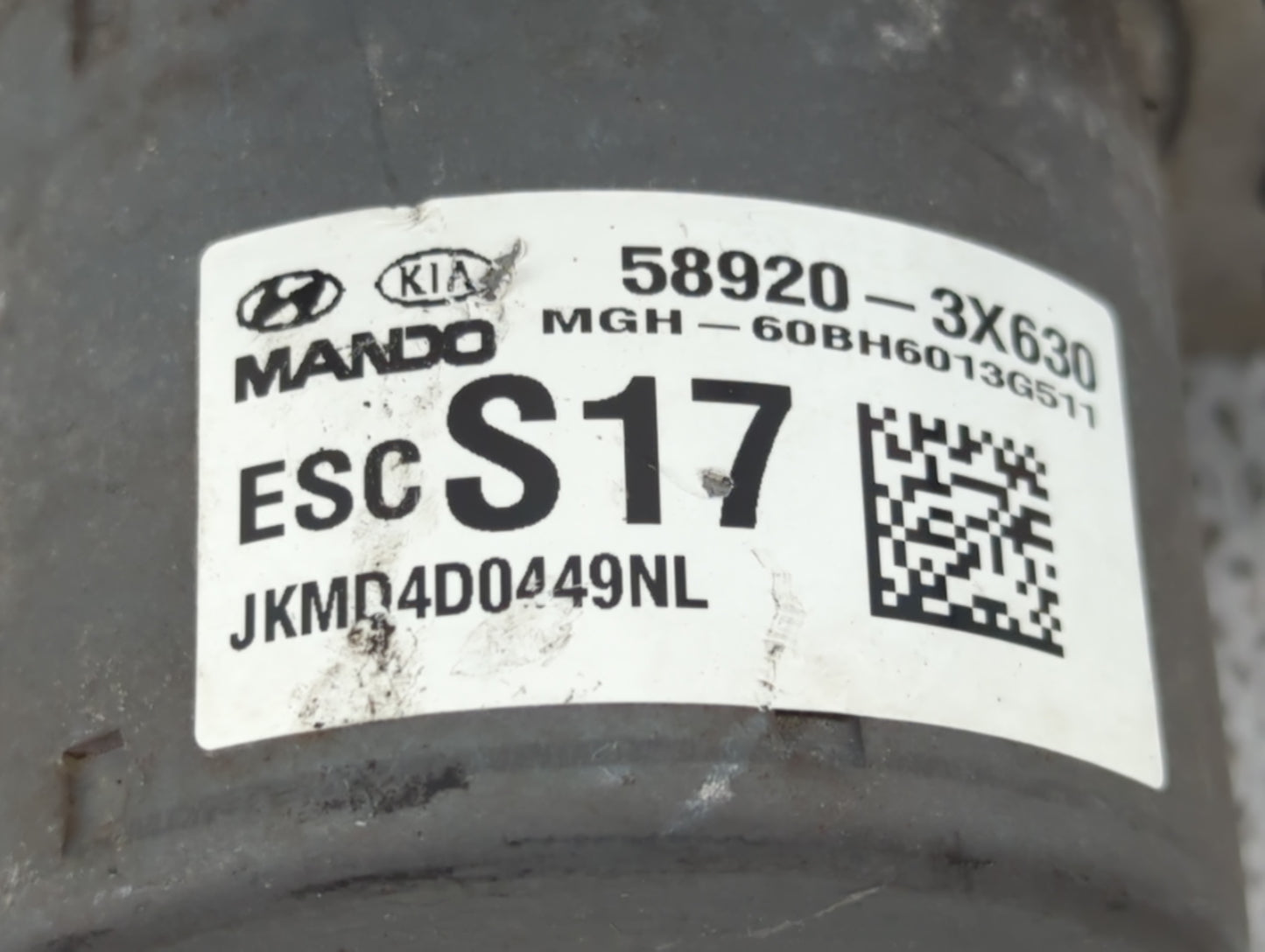2014-2016 Hyundai Elantra ABS Pump Control Module Replacement P/N:58920-3X630 Fits Fits 2014 2015 2016 OEM Used Auto Parts -