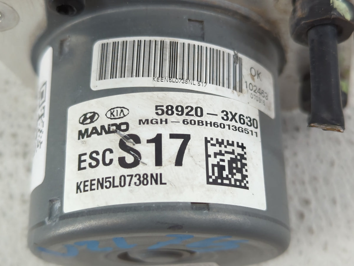 2014-2016 Hyundai Elantra Anti-Lock Brake ABS Pump Module Actuator OEM P/N:58920-3X630 Fits Fits 2014 2015 2016 OEM Used Aut