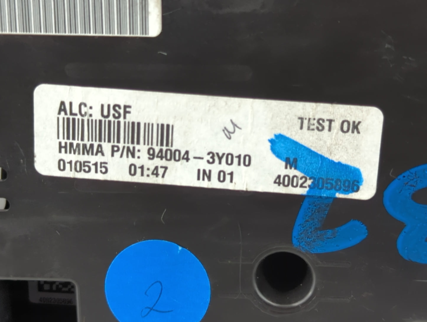 2014-2016 Hyundai Elantra Instrument Cluster Speedometer Gauges P/N:94004-3Y010 Fits Fits 2014 2015 2016 OEM Used Auto Parts