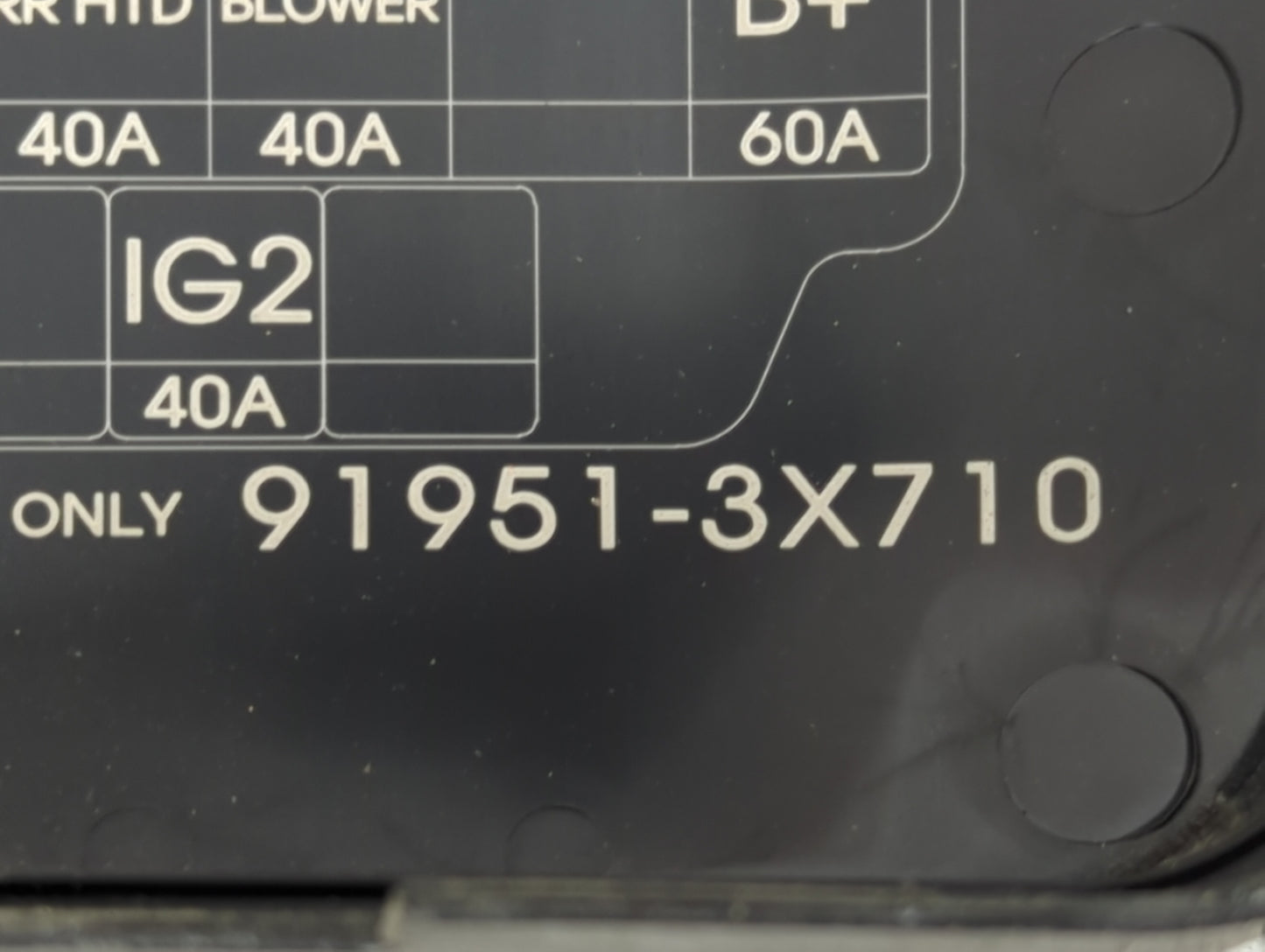 2014-2016 Hyundai Elantra Fusebox Fuse Box Panel Relay Module P/N:91951-3X710 Fits Fits 2014 2015 2016 OEM Used Auto Parts -