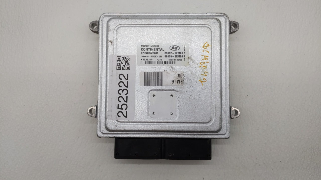 2014-2016 Hyundai Elantra PCM Engine Control Computer ECU ECM PCU OEM P/N:39103-2EML6 39102-2EML6 Fits Fits 2014 2015 2016 O