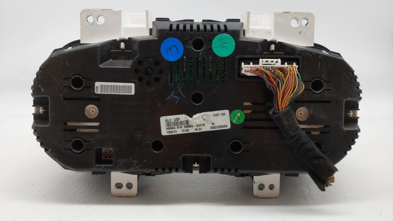 2014-2016 Hyundai Elantra Instrument Cluster Speedometer Gauges P/N:94004-3Y010 Fits Fits 2014 2015 2016 OEM Used Auto Parts