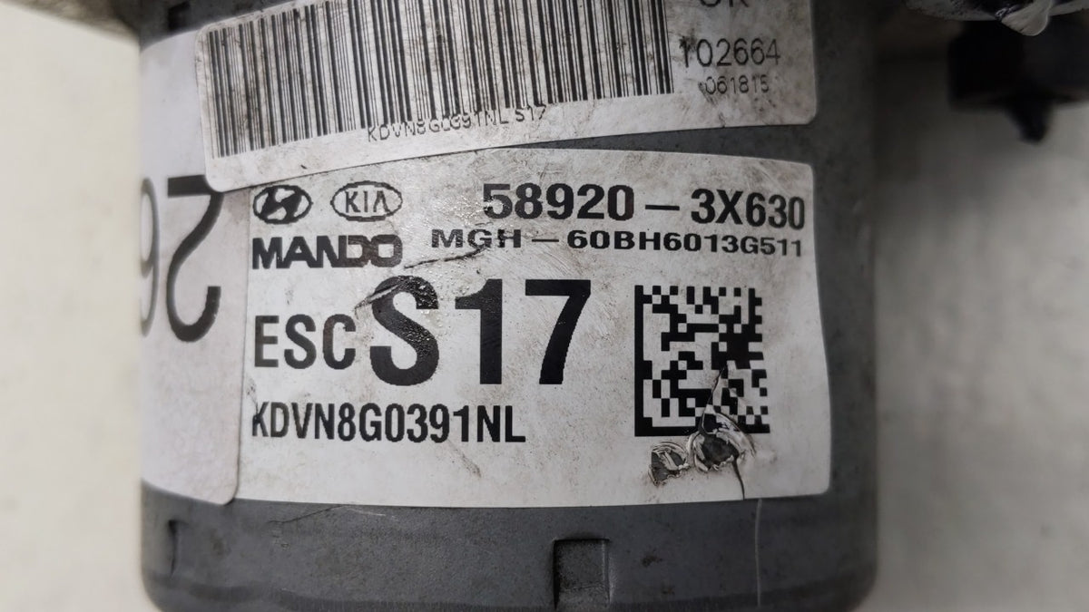 2014-2016 Hyundai Elantra Anti-Lock Brake ABS Pump Module Actuator OEM P/N:BE6003G510 58920-3X630 Fits Fits 2014 2015 2016 O