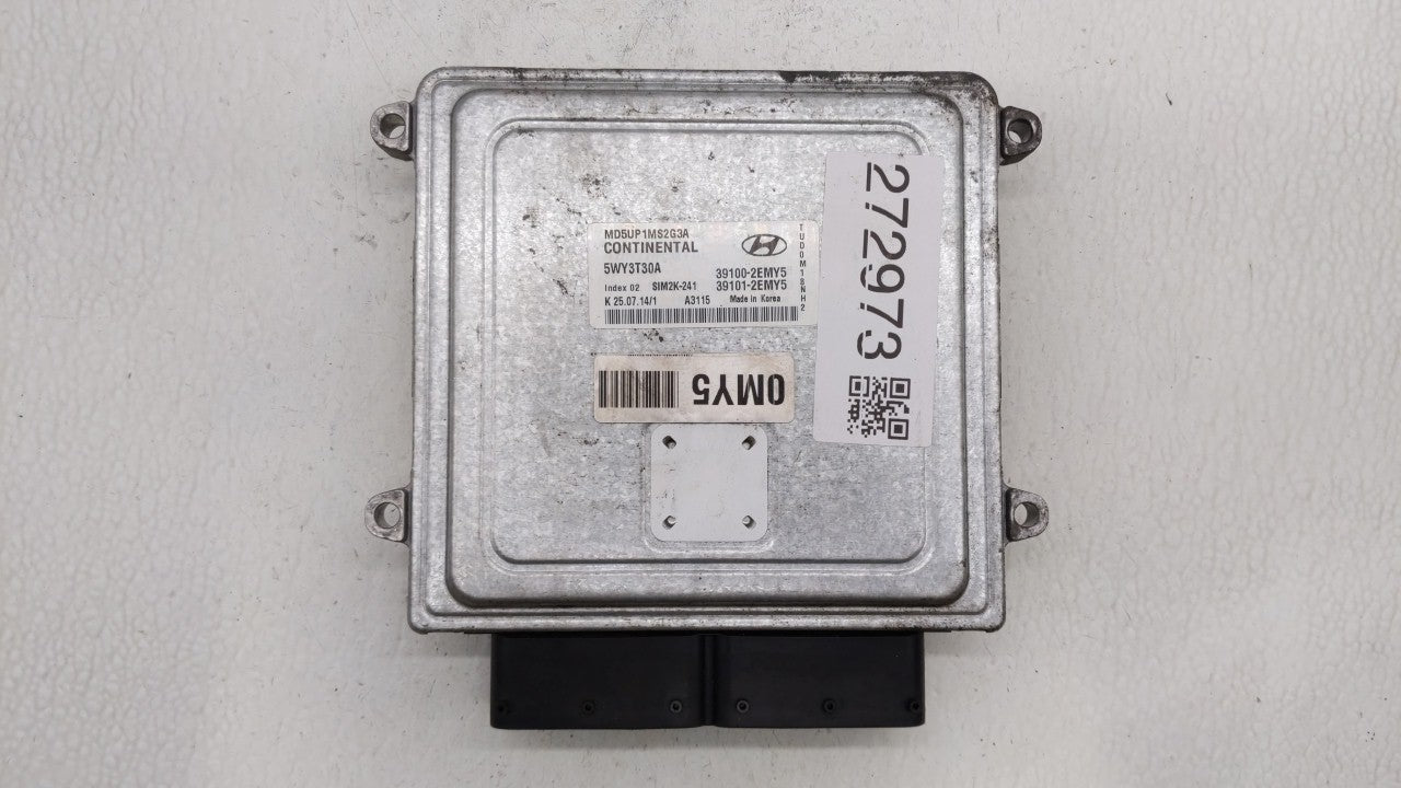 2014-2016 Hyundai Elantra PCM Engine Control Computer ECU ECM PCU OEM P/N:39102-2EML6 39103-2EML6 Fits Fits 2014 2015 2016 O