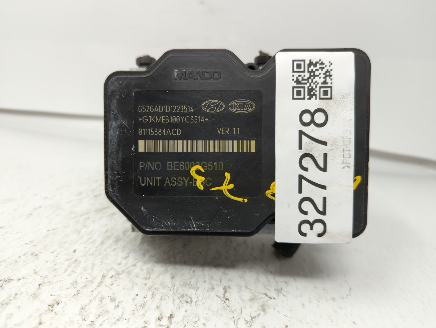 2014-2016 Hyundai Elantra ABS Pump Control Module Replacement P/N:BE6003G510 58920-3X630 Fits Fits 2014 2015 2016 OEM Used A