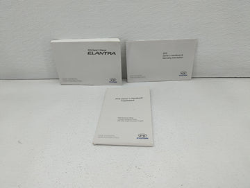 2016 Hyundai Elantra Owners Manual Book Guide OEM Used Auto Parts