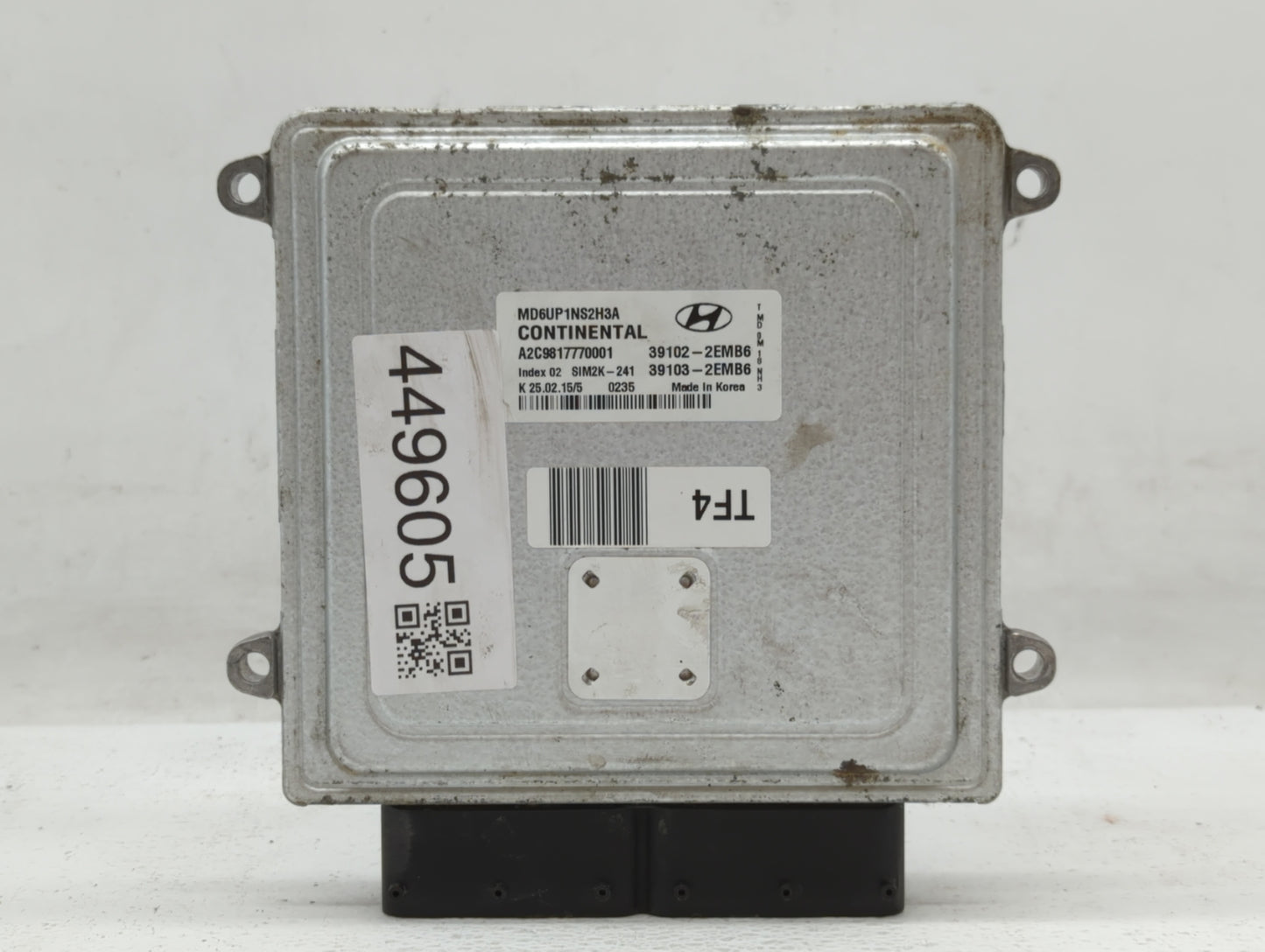 2014-2016 Hyundai Elantra PCM Engine Control Computer ECU ECM PCU OEM P/N:39102-2EMW5 39100-2EML6 Fits Fits 2014 2015 2016 O