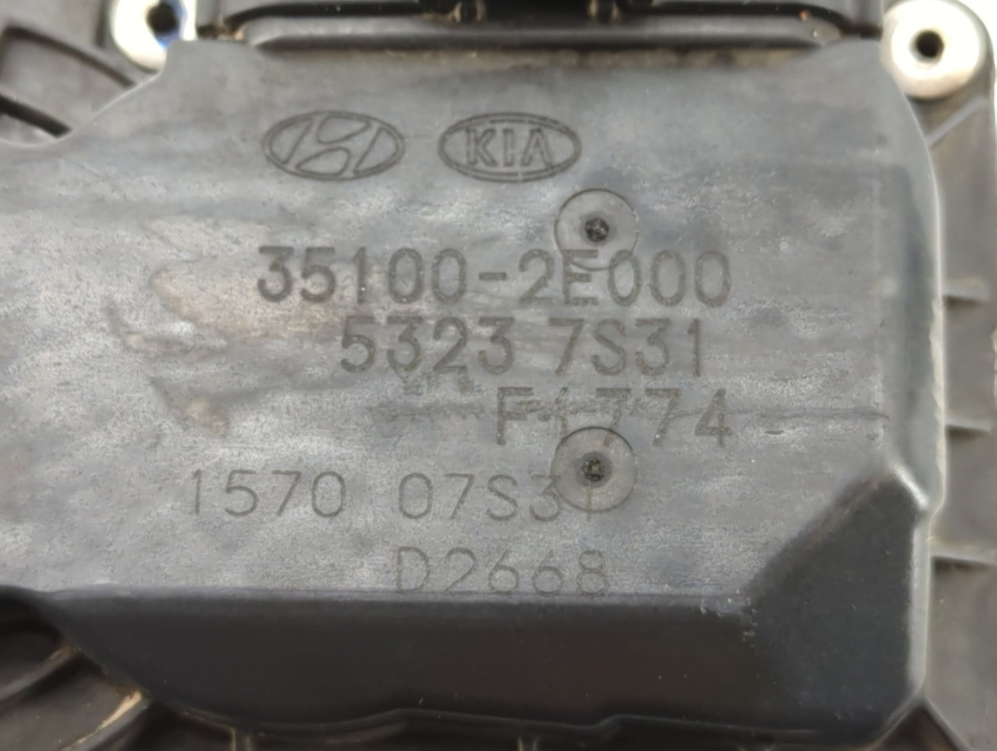 2011-2020 Hyundai Elantra Throttle Body P/N:35100-2E000 35100-2E710 Fits OEM Used Auto Parts - Oemusedautoparts1.com