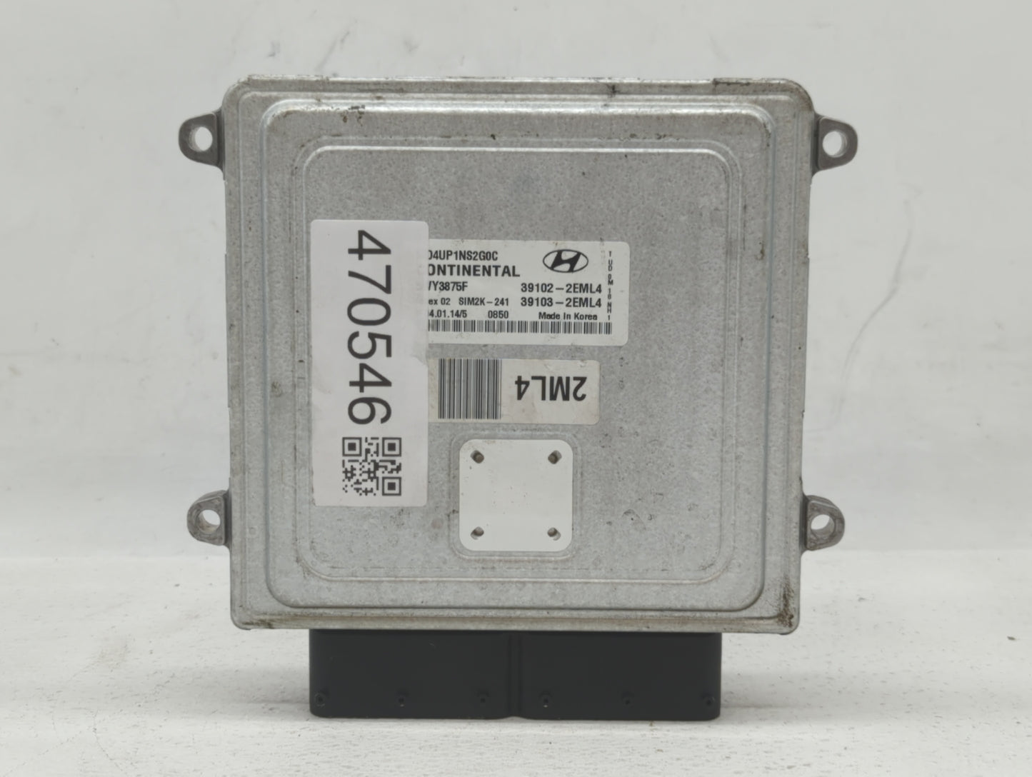2014-2016 Hyundai Elantra PCM Engine Control Computer ECU ECM PCU OEM P/N:39103-2EML4 39102-2EML4 Fits Fits 2014 2015 2016 O