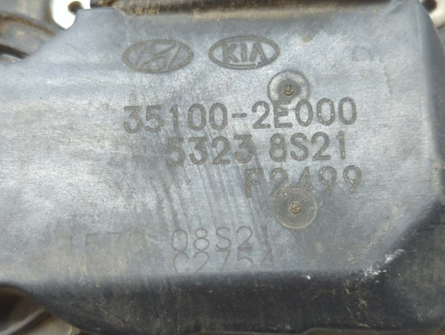 2011-2020 Hyundai Elantra Throttle Body P/N:35100-2E000 Fits Fits 2011 2012 2013 2014 2015 2016 2017 2018 2019 2020 2021 OEM