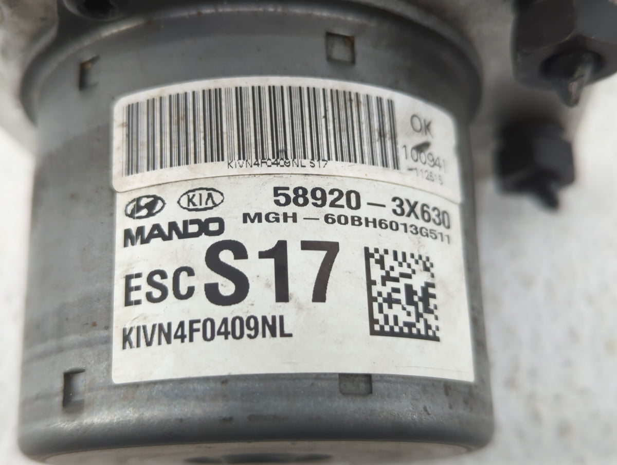 2014-2016 Hyundai Elantra Anti-Lock Brake ABS Pump Module Actuator OEM P/N:58920-3X630 Fits Fits 2014 2015 2016 OEM Used Aut