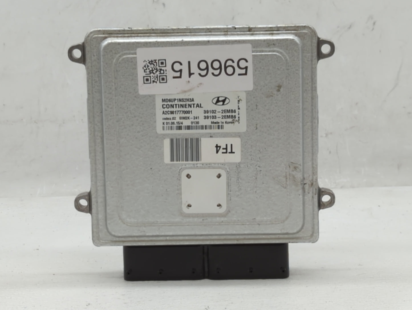 2014-2016 Hyundai Elantra PCM Engine Control Computer ECU ECM PCU OEM P/N:39102-2EMB6 Fits Fits 2014 2015 2016 OEM Used Auto