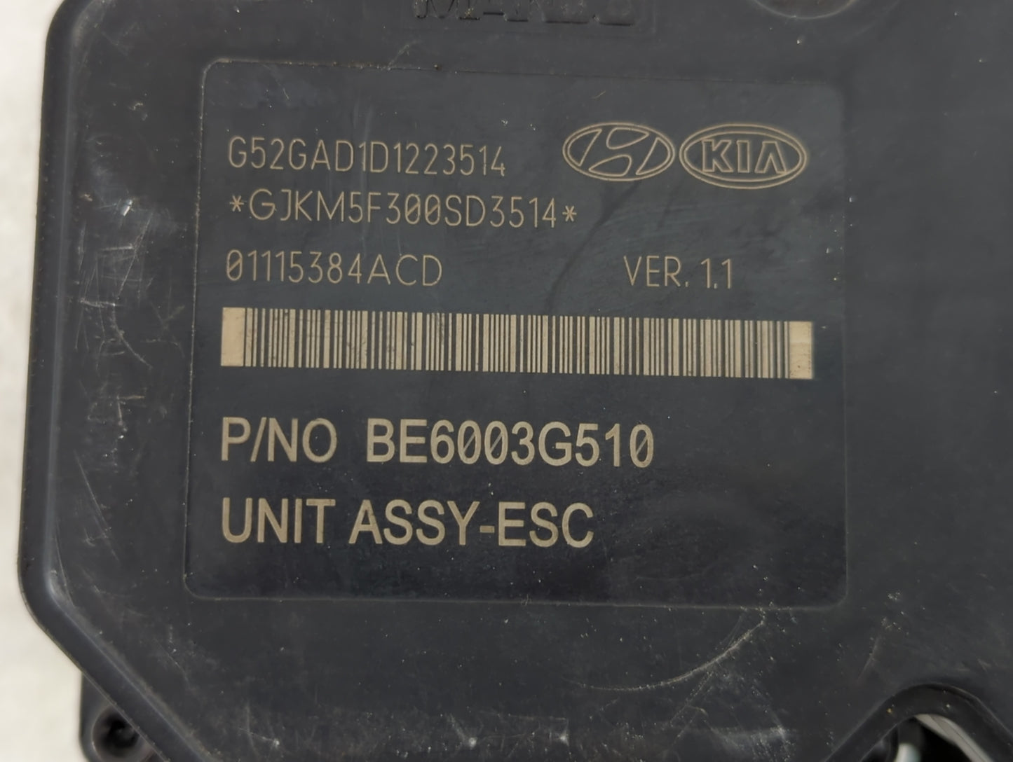 2014-2016 Hyundai Elantra ABS Pump Control Module Replacement P/N:BE6003G510 Fits Fits 2014 2015 2016 OEM Used Auto Parts -