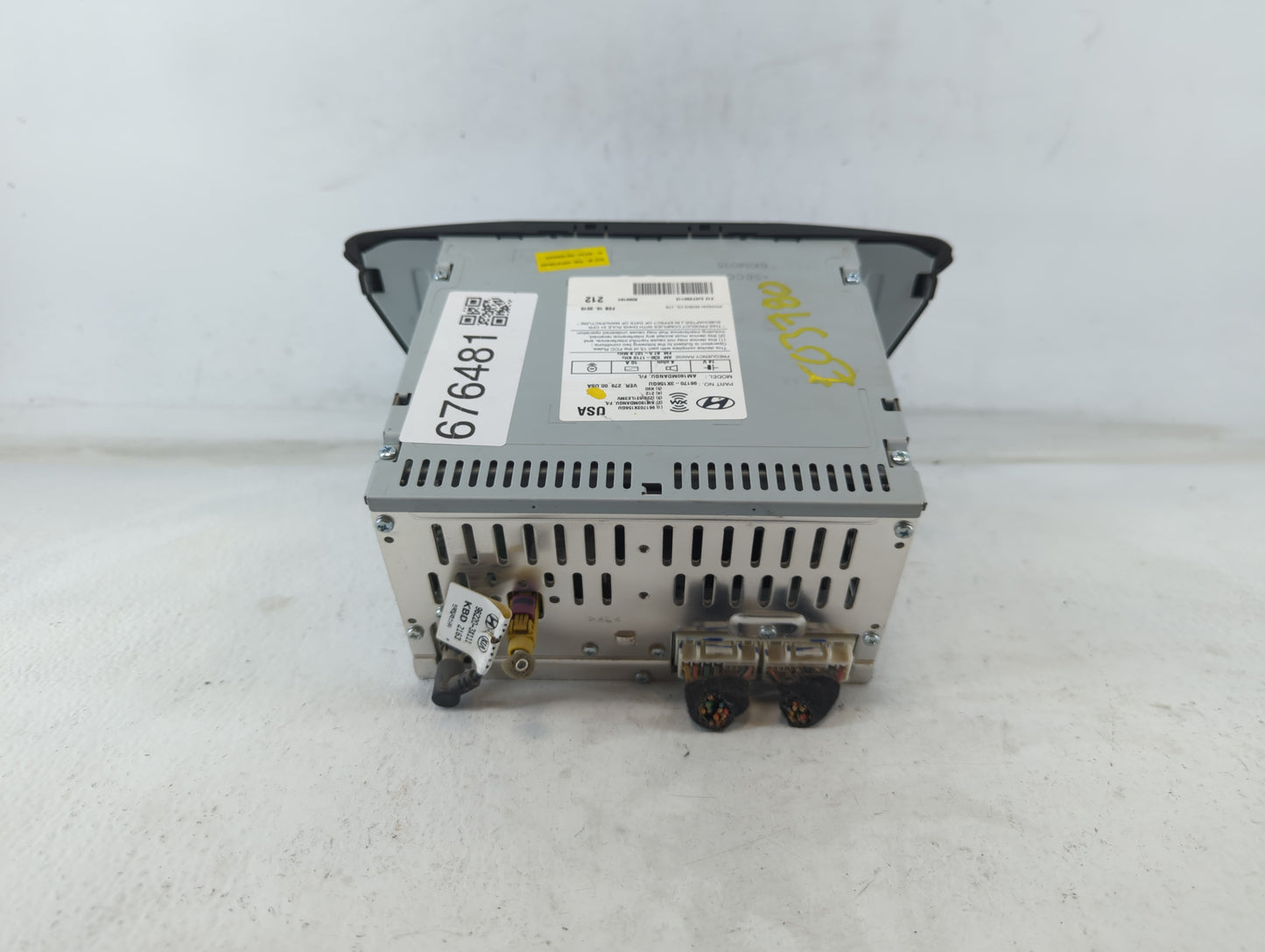 2014-2016 Hyundai Elantra Radio AM FM Cd Player Receiver Replacement P/N:96170-3X156GU Fits Fits 2014 2015 2016 OEM Used Aut