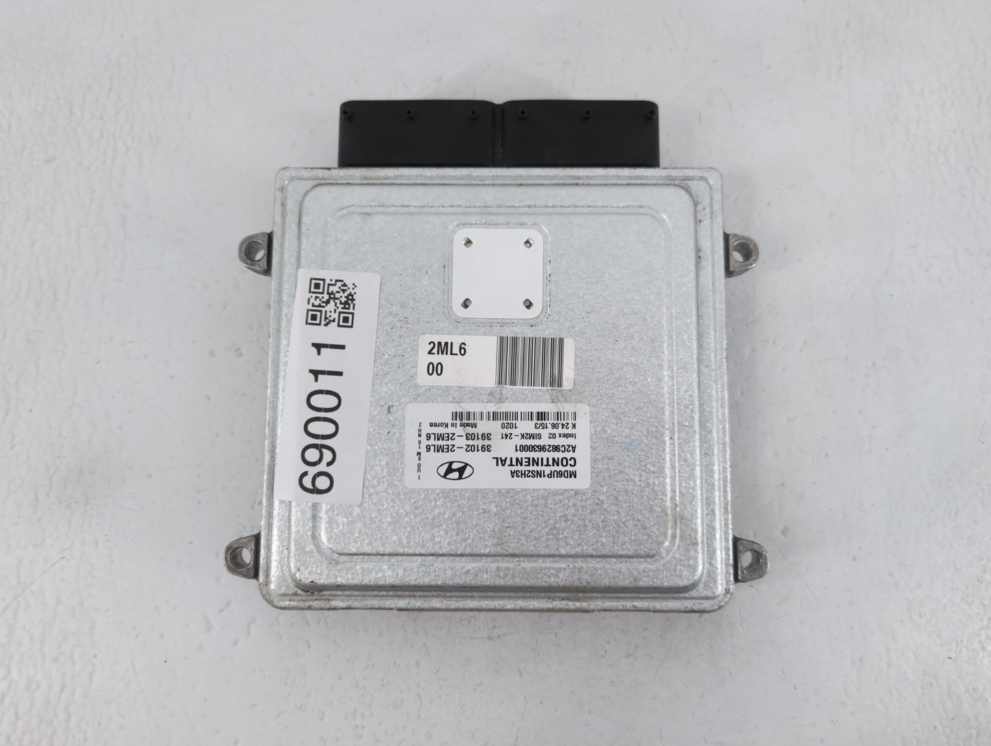 2014-2016 Hyundai Elantra PCM Engine Control Computer ECU ECM PCU OEM P/N:39102-2EML6 Fits Fits 2014 2015 2016 OEM Used Auto