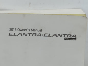 2016 Hyundai Elantra Owners Manual Book Guide P/N:G3X0-EU54C OEM Used Auto Parts