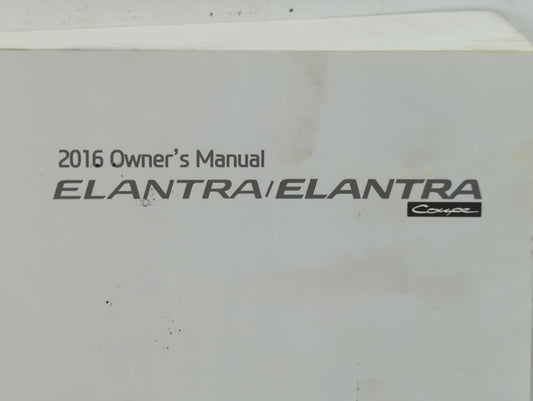 2016 Hyundai Elantra Owners Manual Book Guide P/N:G3X0-EU54C OEM Used Auto Parts