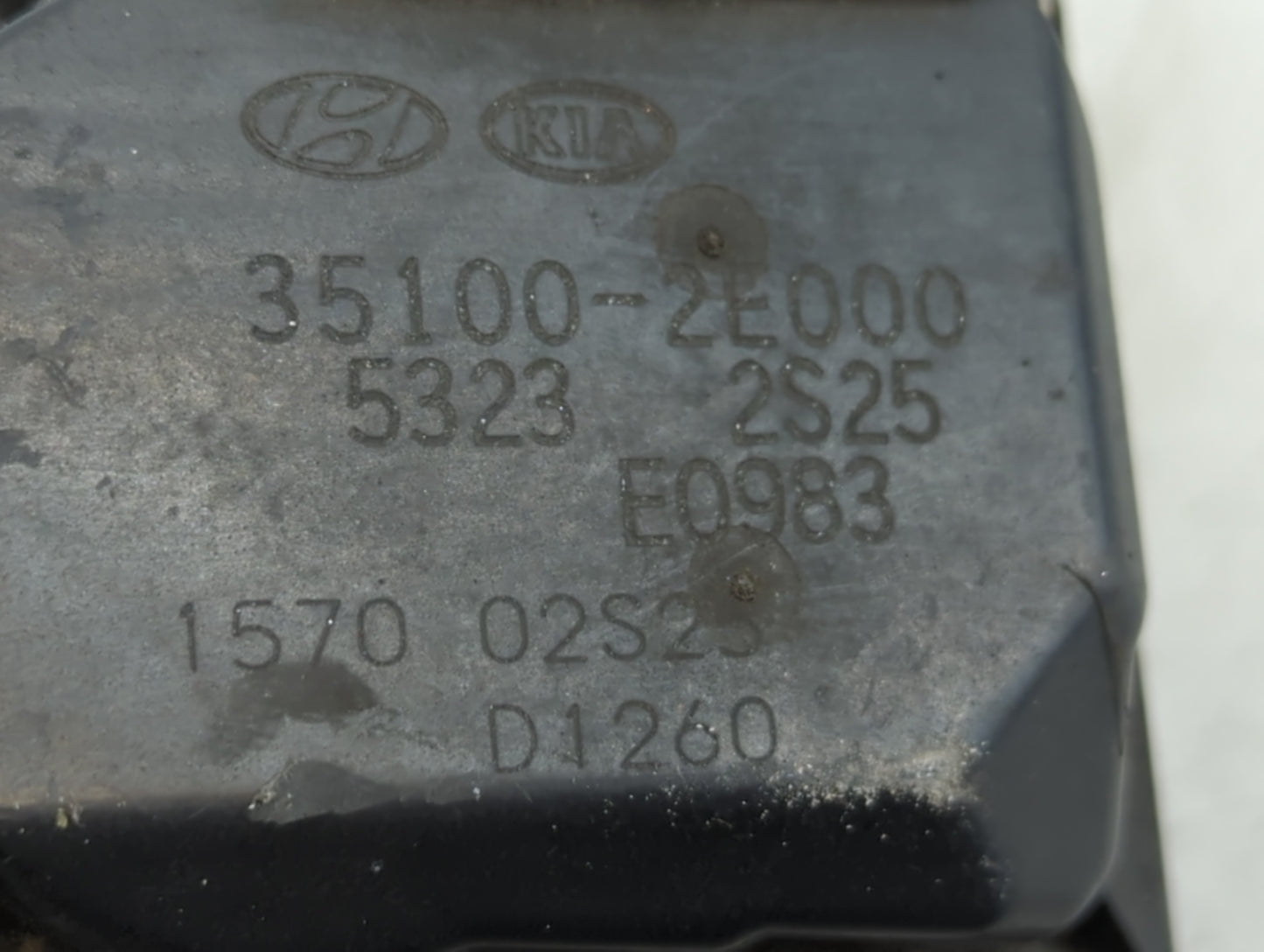 2011-2020 Hyundai Elantra Throttle Body P/N:35100-2E000 Fits Fits 2011 2012 2013 2014 2015 2016 2017 2018 2019 2020 2021 OEM