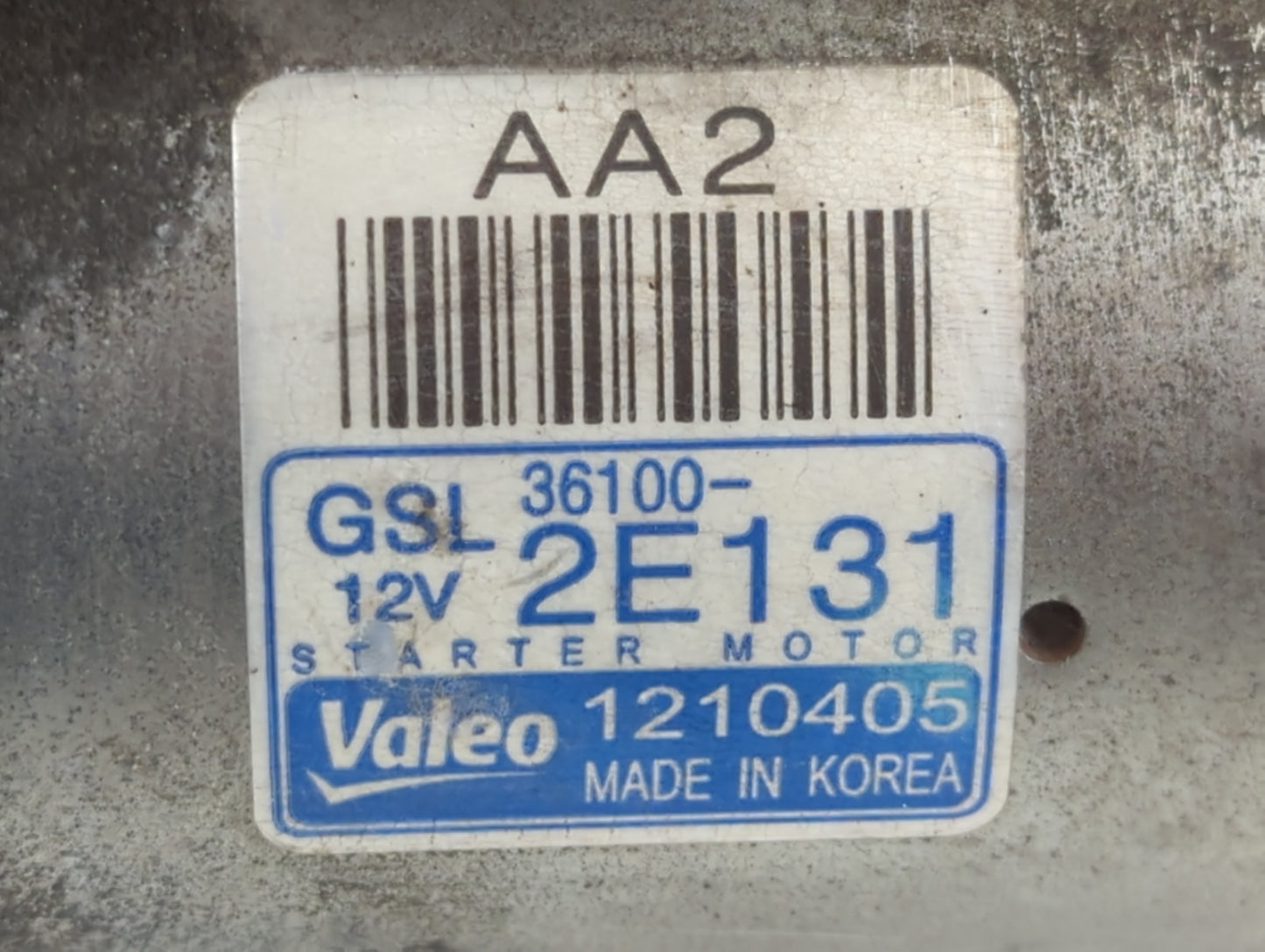2014-2016 Hyundai Elantra Car Starter Motor Solenoid OEM P/N:1210405 36100-2E131 Fits Fits 2014 2015 2016 OEM Used Auto Part