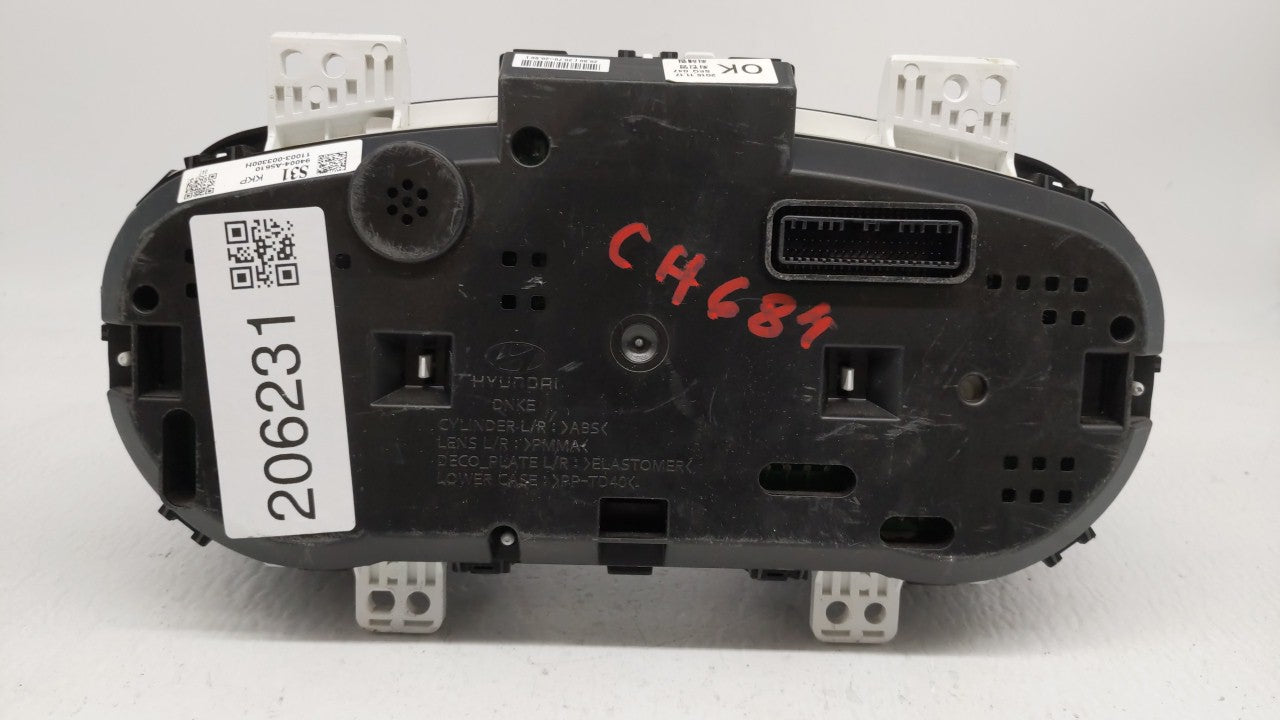 2016-2017 Hyundai Elantra Gt Instrument Cluster Speedometer Gauges P/N:94004-A5610 Fits Fits 2016 2017 OEM Used Auto Parts -