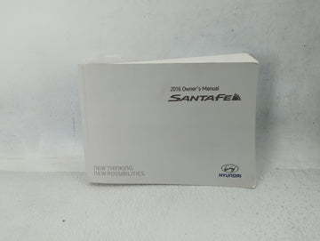 2016 Hyundai Santa Fe Owners Manual Book Guide P/N:GB80-EU58G OEM Used Auto Parts