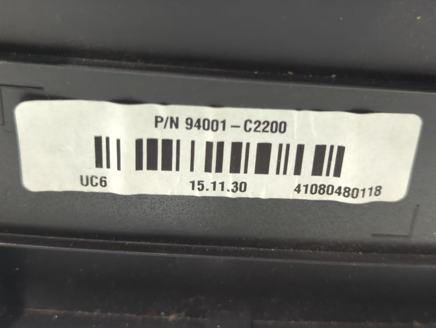 2016-2017 Hyundai Sonata Instrument Cluster Speedometer Gauges P/N:94001-C2200 Miles:108K Fits Fits 2016 2017 OEM Used Auto