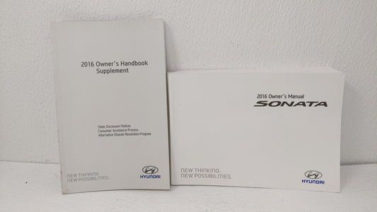 2016 Hyundai Sonata Owners Manual Book Guide OEM Used Auto Parts