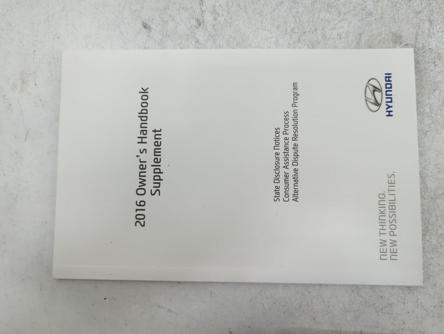 2016 Hyundai Sonata Owners Manual Book Guide P/N:GC10-EU50B OEM Used Auto Parts - Oemusedautoparts1.com