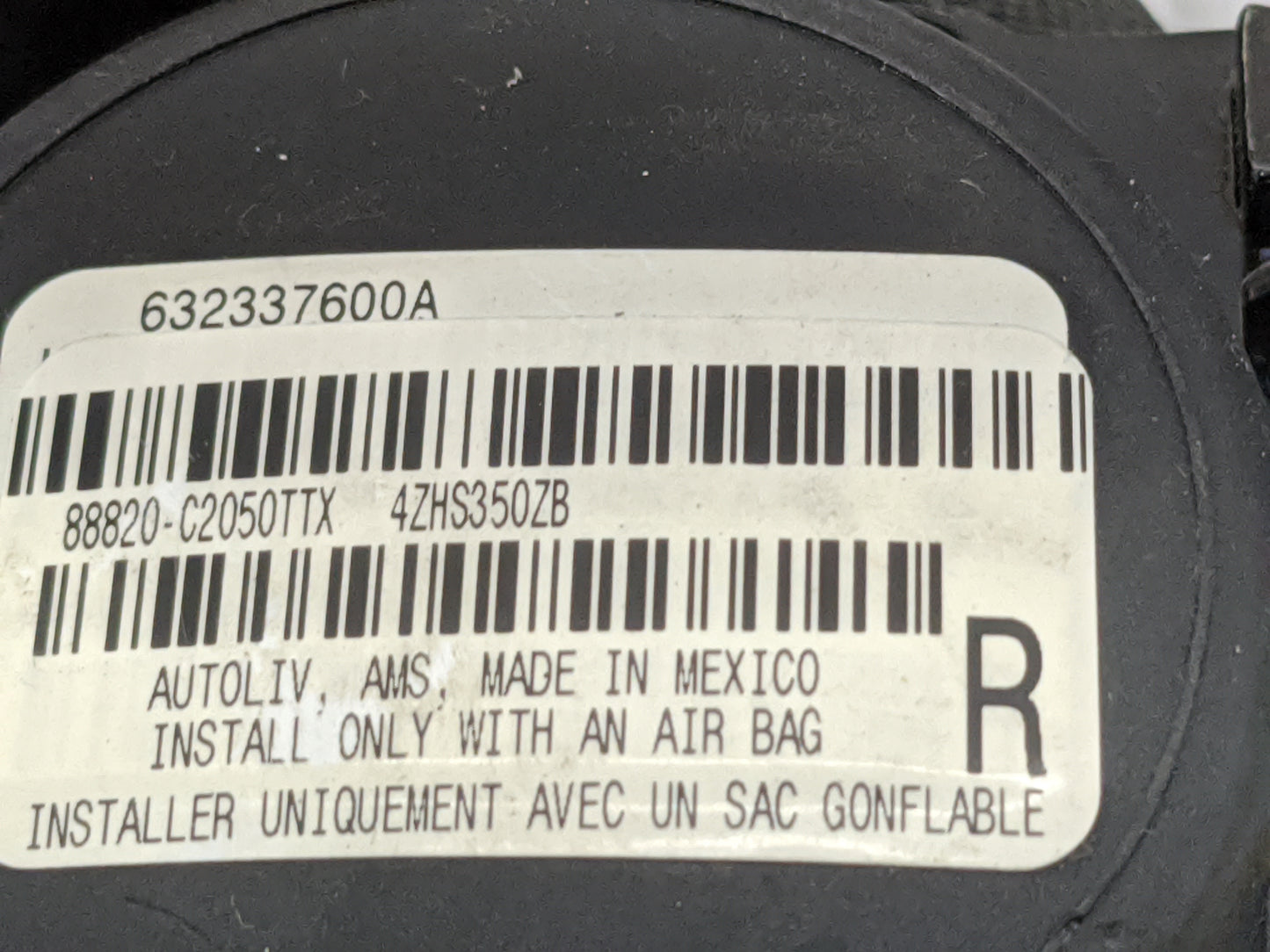 2015-2017 Hyundai Sonata Passenger Right Seat Belt Front Retractor - Oemusedautoparts1.com