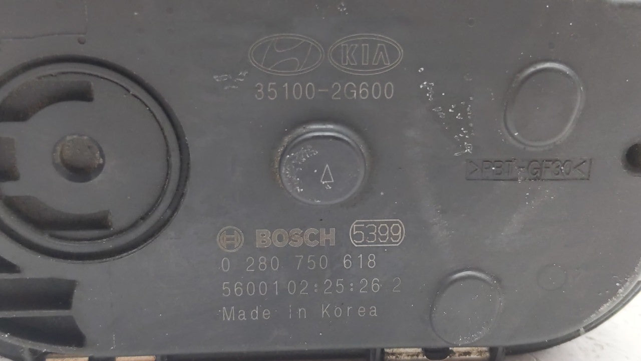 2015-2019 Hyundai Sonata Throttle Body P/N:0 280 750 618 35100-2G600 Fits Fits 2015 2016 2017 2018 2019 OEM Used Auto Parts