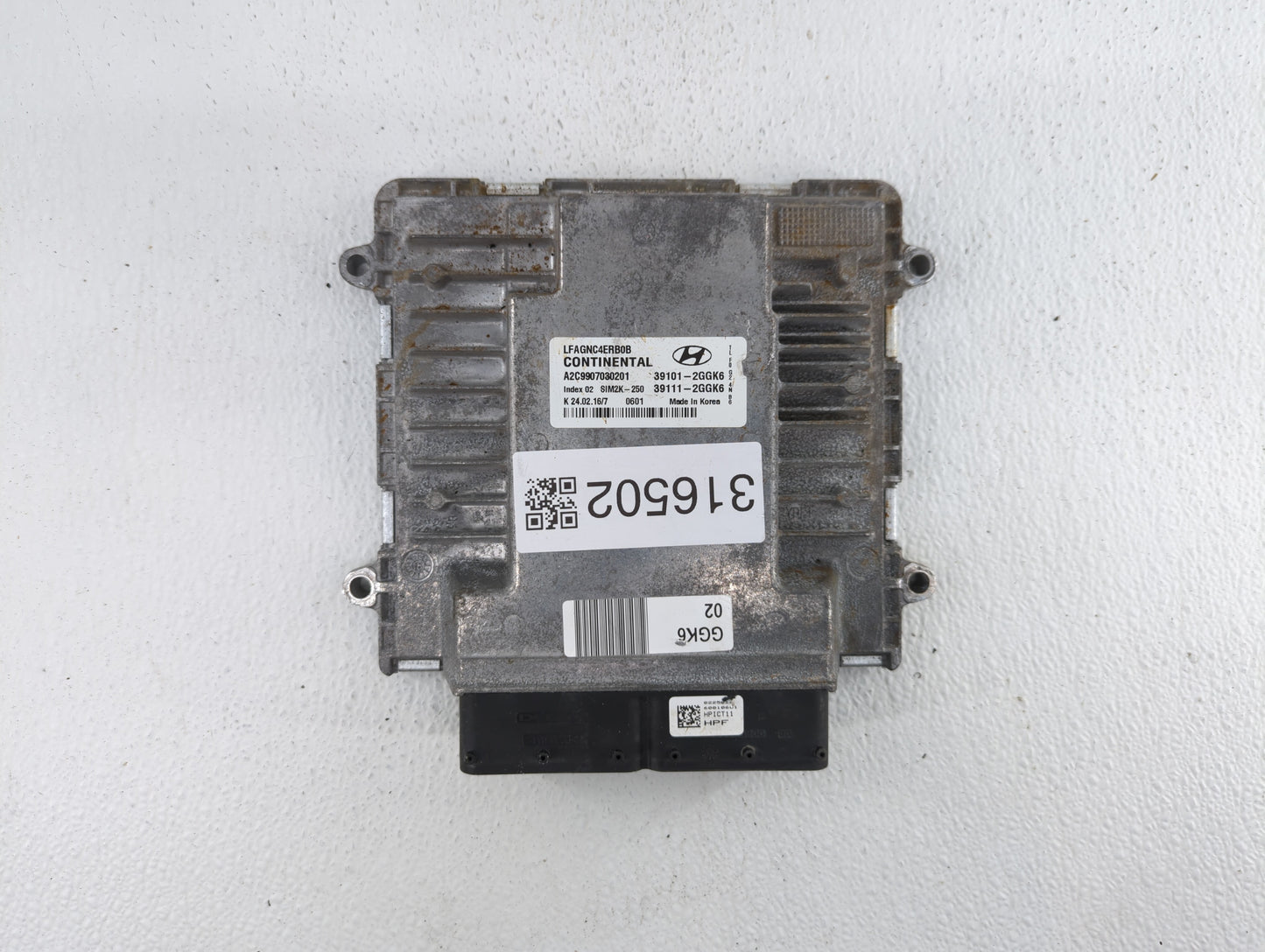 2015-2017 Hyundai Sonata PCM Engine Control Computer ECU ECM PCU OEM P/N:39101-2GGK9 39101-2GGK5 Fits Fits 2015 2016 2017 OE