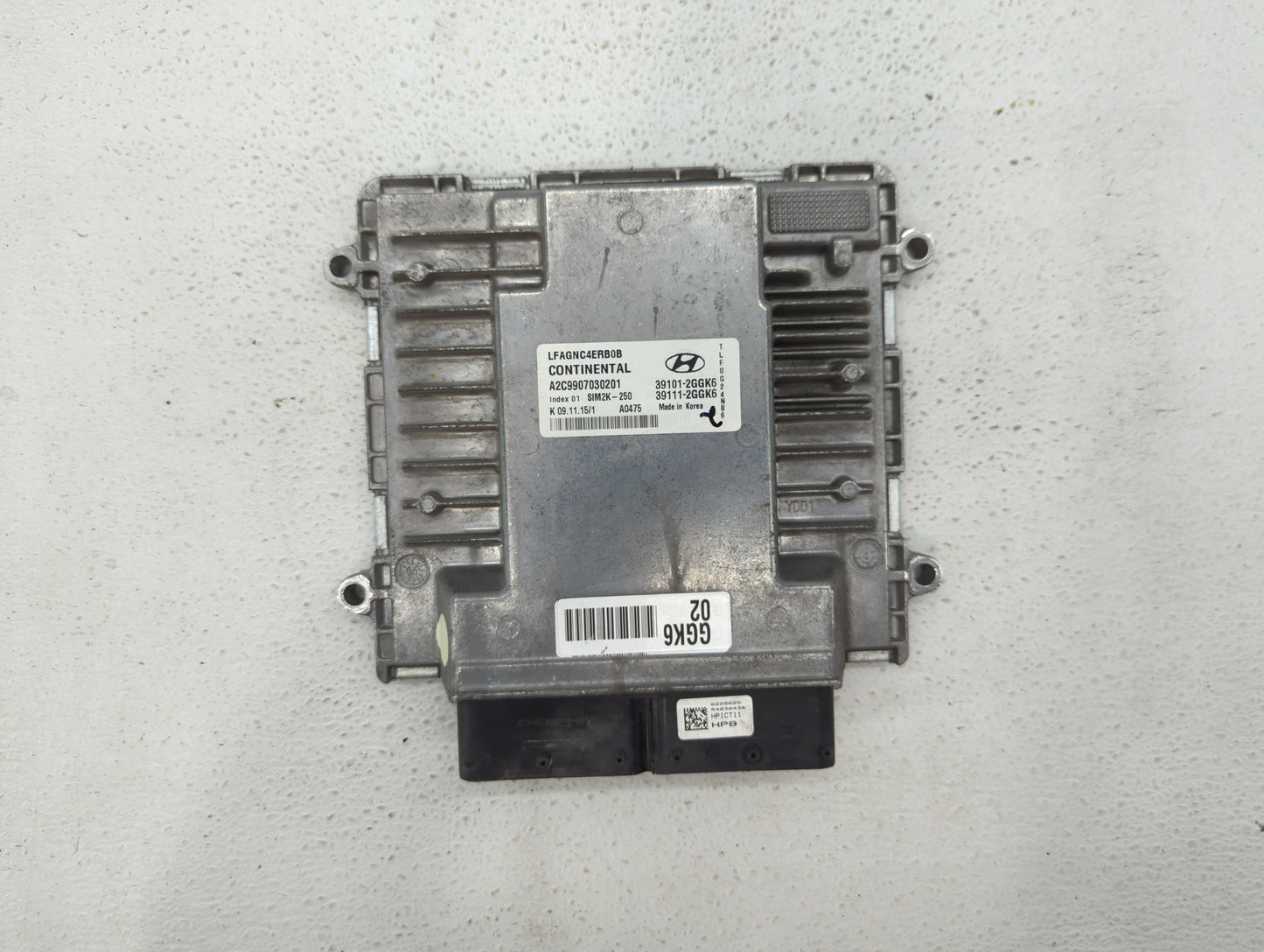 2015-2017 Hyundai Sonata PCM Engine Control Computer ECU ECM PCU OEM P/N:39111-2GGK5 39101-2GGK5 Fits Fits 2015 2016 2017 OE