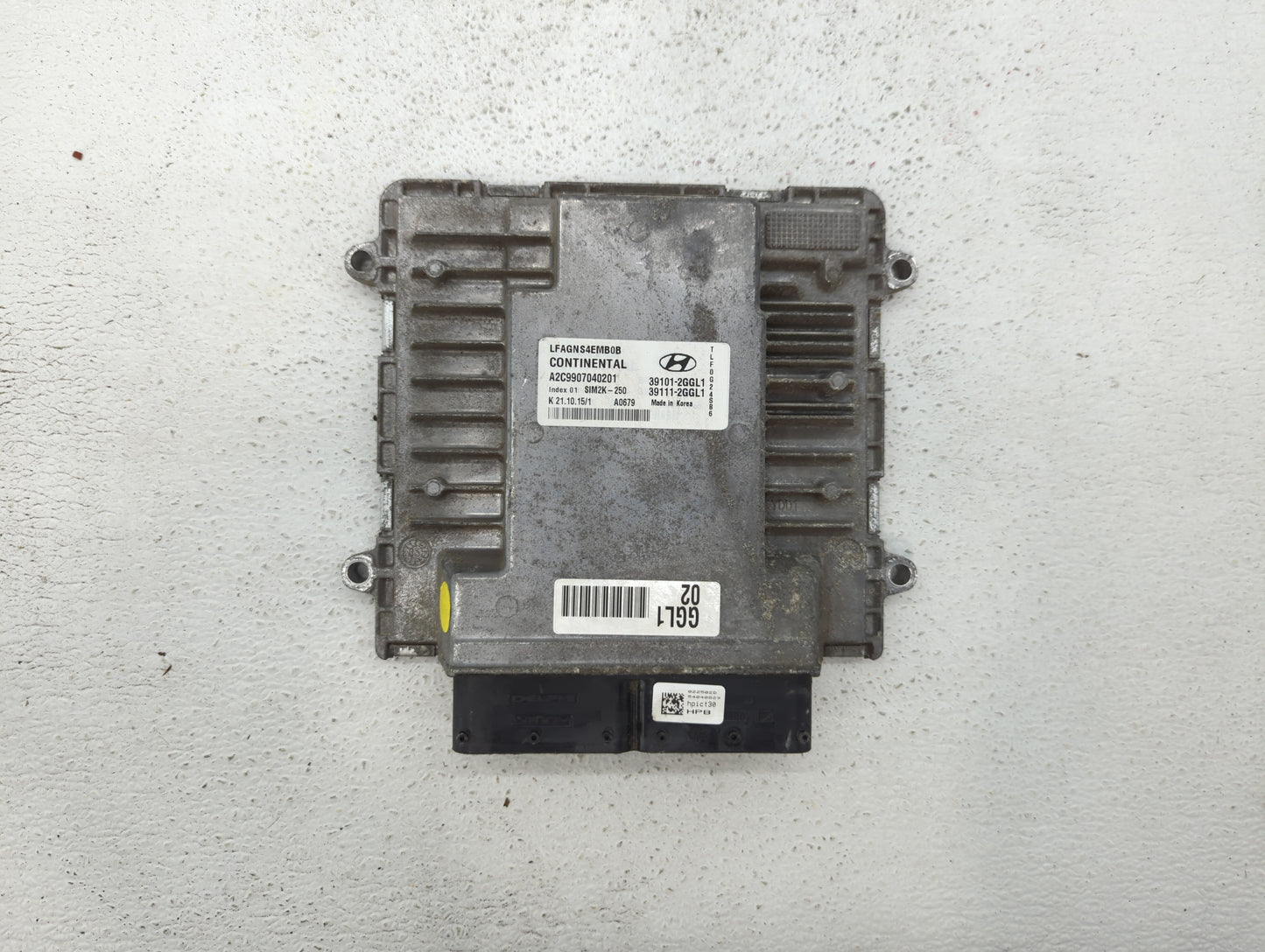 2015-2017 Hyundai Sonata PCM Engine Control Computer ECU ECM PCU OEM P/N:39101-2GGL1 39111-2GGL3 Fits Fits 2015 2016 2017 OE
