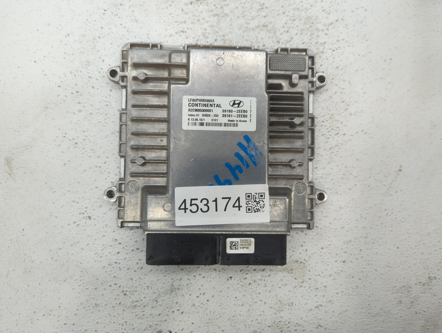 2016-2017 Hyundai Sonata PCM Engine Control Computer ECU ECM PCU OEM P/N:39161-2EEB0 39160-2EEB1, 39160-2EEB0 Fits Fits 2016
