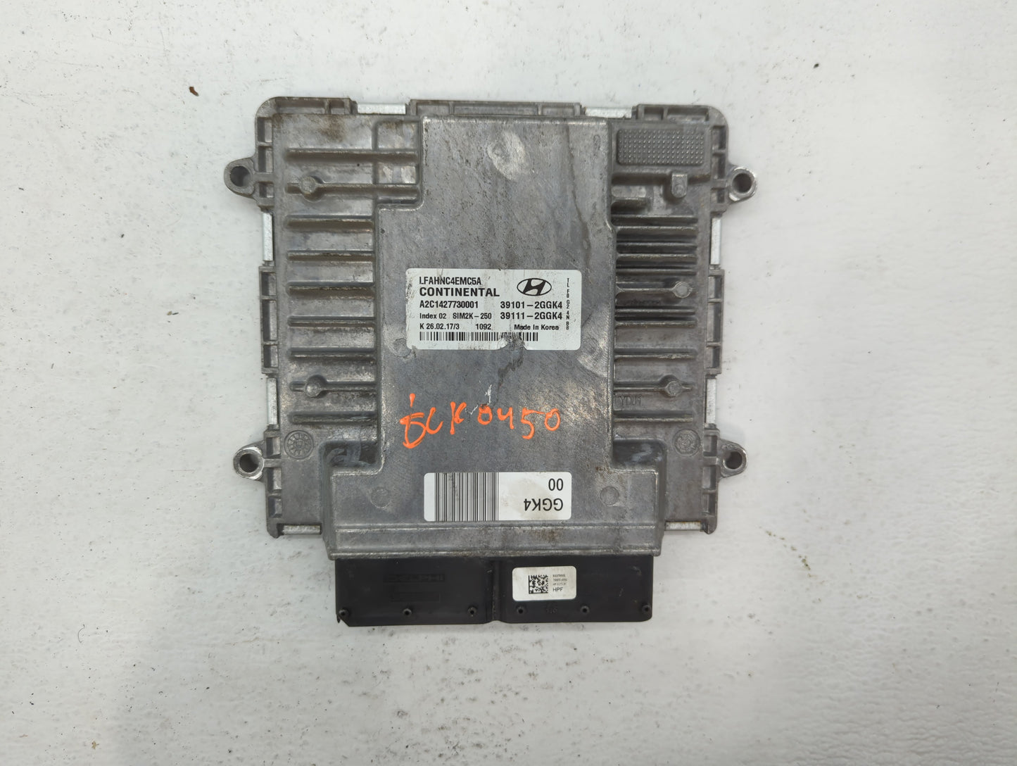 2015-2017 Hyundai Sonata PCM Engine Control Computer ECU ECM PCU OEM P/N:39101-2GGK4 39111-2GGK4 Fits Fits 2015 2016 2017 OE